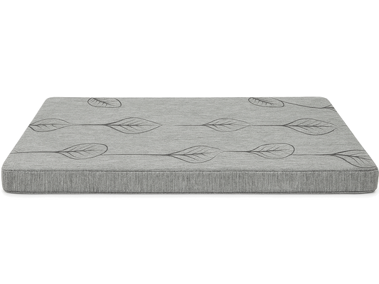 Grey - Supportive Foam Dog Bed with Washable Cover - Durable Comfort for All Breeds