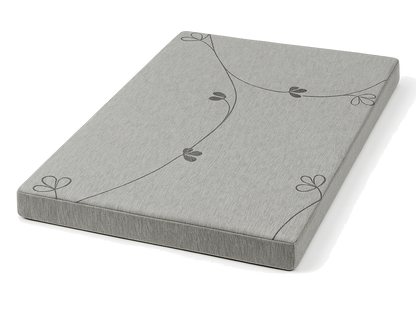 Grey - Supportive Foam Dog Bed with Washable Cover - Durable Comfort for All Breeds